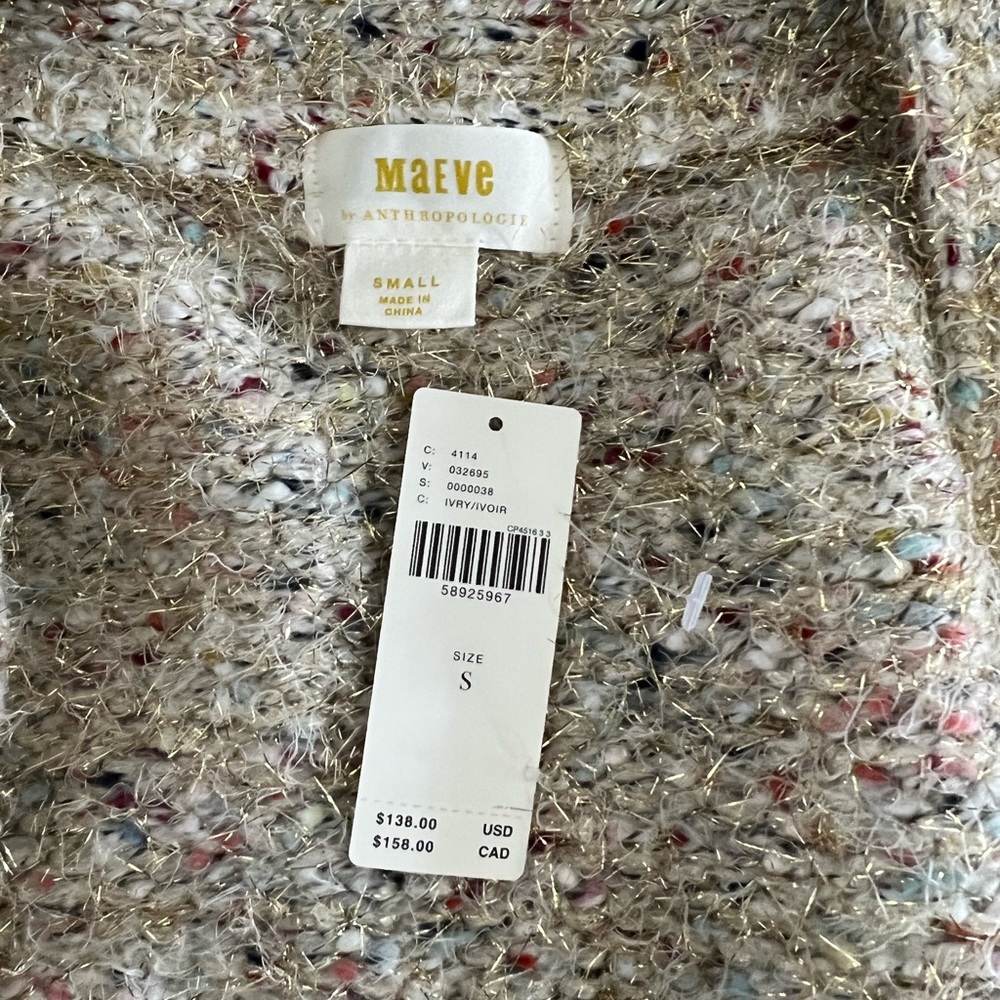 NWT anthro shimmer cardigan - Picture 8 of 8